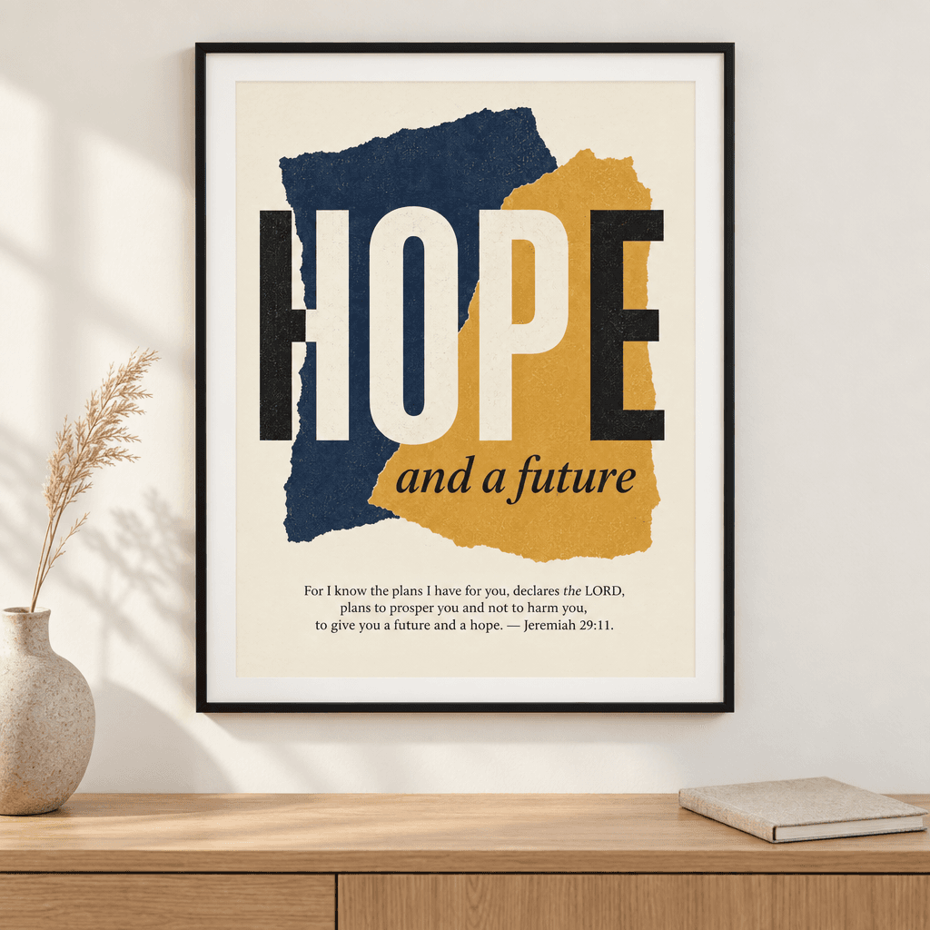 Plans for You Scripture Wall Art, shown framed